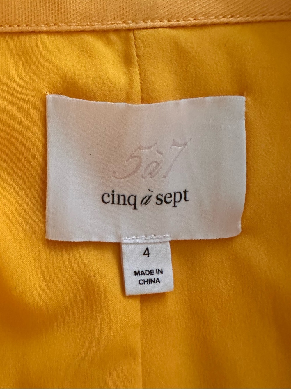 Cinq à Sept Poppy Sleeveless Stretch Twill Shirtdress in Ginger Orange - Picture 9 of 9